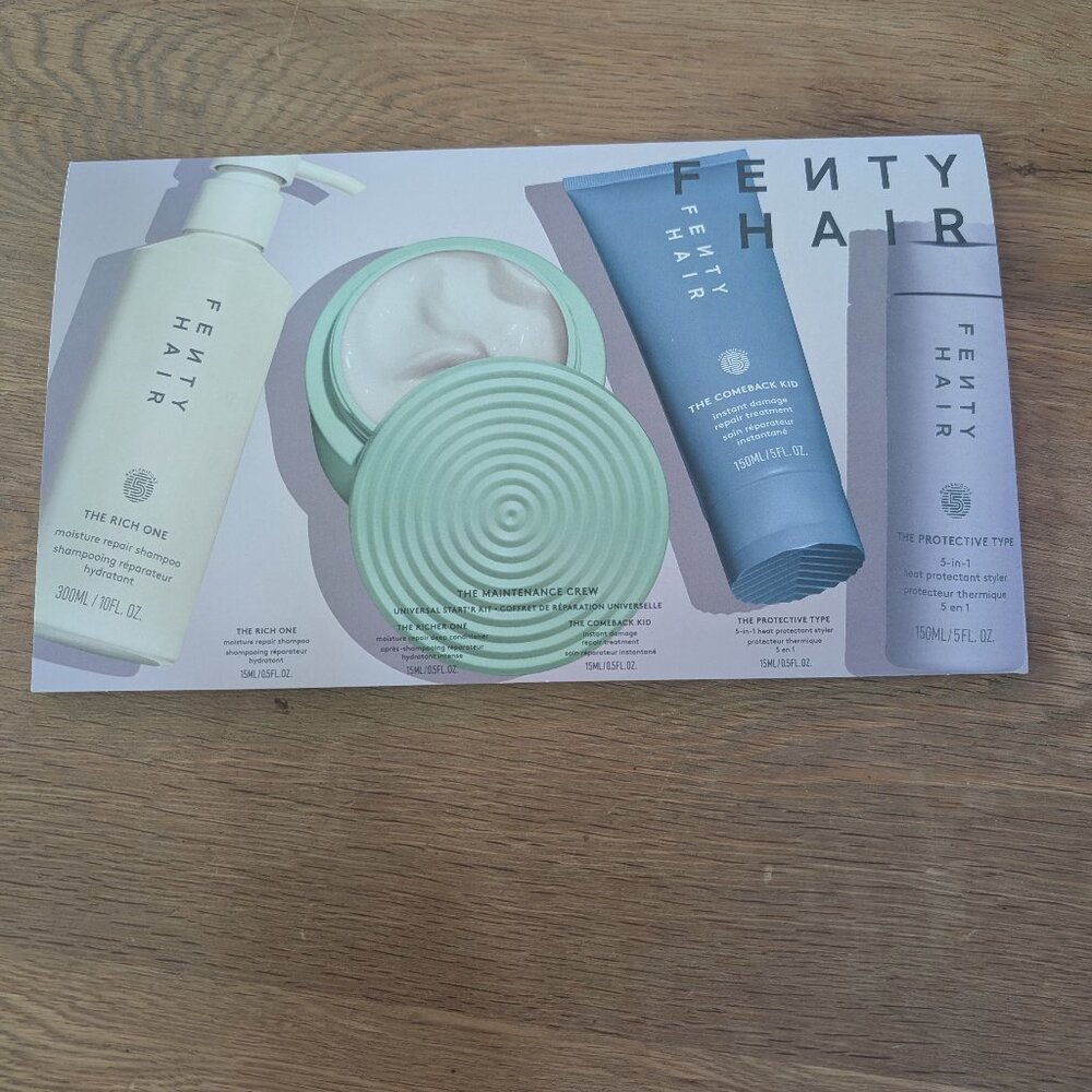 NIB Fenty Hair The Maintenance Crew Sample Set